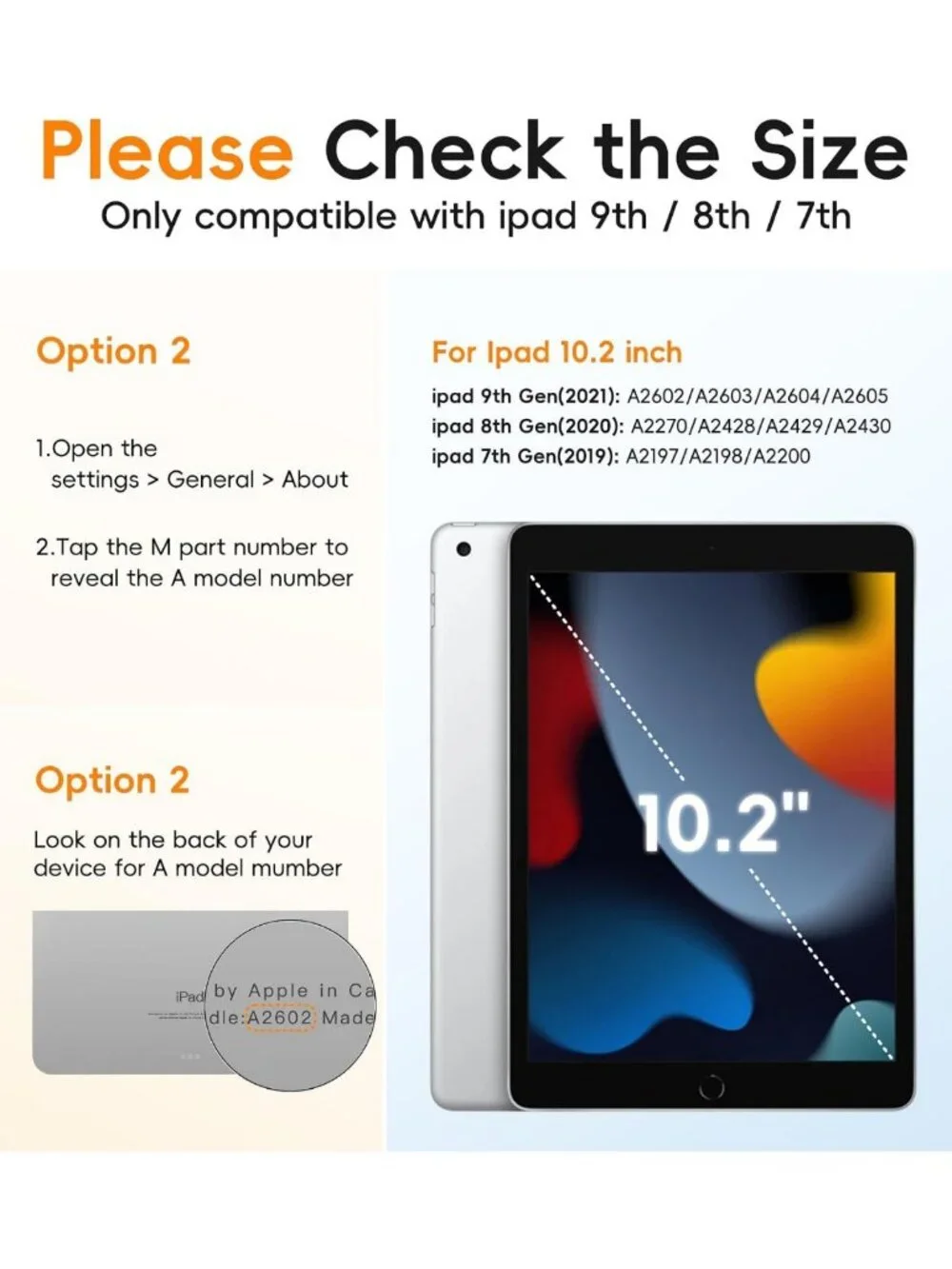 Shockproof iPad Case for 9th/8th/7th Gen (10.2 inch) - Durable, Lightweight